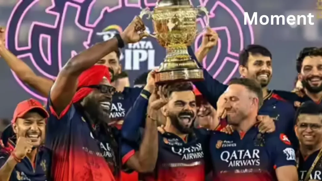 Rcb winning Moment